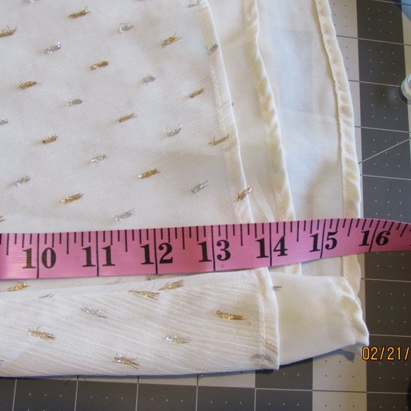 Aqua Camisole Style Cream with Sparkle - Picture 5 of 11